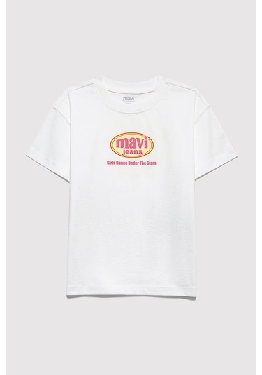 Mavi Kız Çocuk T Shirt 7610391-70057 Ekru