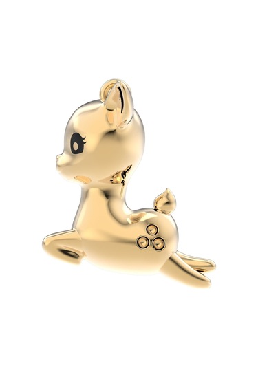 Chocli 18 Ayar Altın Kaplama Geyik Kolye