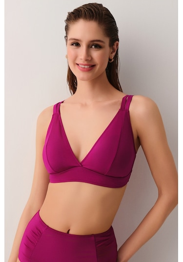 Suwen Üçgen Bikini Üst Sbn25410c1283 Vişne
