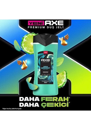Axe Premium Collection Aqua Bergamot Duş Jeli 2 x 300 ML
