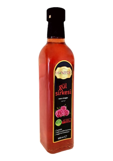 Hanzade Bitkisel Gül Sirkesi 3 x 500 ML