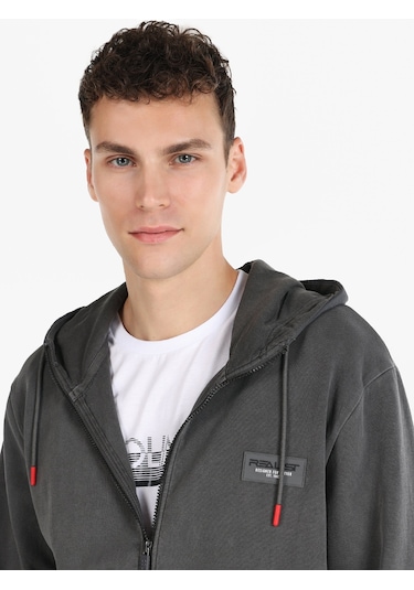 Colins Regular Fit Kapüşonlu Fermuarlı Gri Erkek Ceket Cl1066268 Koyu Gri Colins Regular Fit Kapüşonlu Fermuarlı Gri Erkek Ceket Cl1066268 Koyu Gri