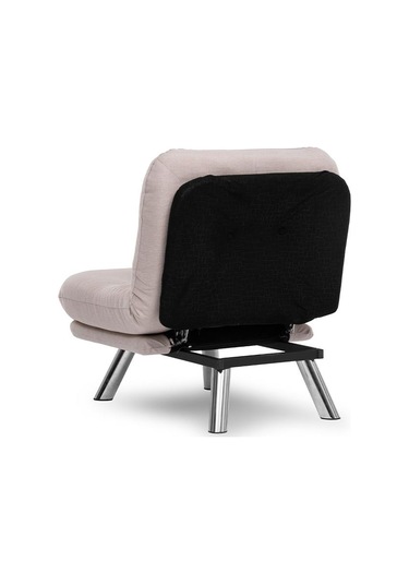 Pafu Hippo Tekli Yataklı Koltuk Keten - Krem Krem