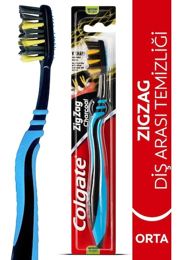 Colgate ZigZag Charcoal Diş Fırçası Medium