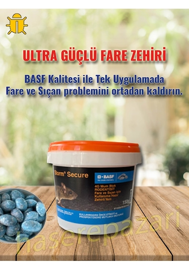 Basf Storm Secure Blok Fare ve Sıçan Yemi 150 G