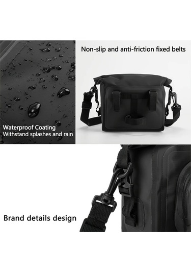 Willowhaven Yellow 1 Adet Dağ Bisikleti Ekipmanı Sürüş Çantası Büyük Kapasiteli Pvc Kumaş Ayrılabilir Tam Sıkıştırmalı Bisiklet Depolama Çantası Haki