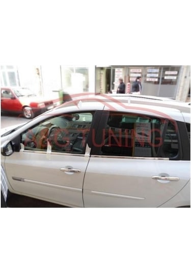 Renault Clio 3 Grandtour Krom Cam Çıtası Tk 4Prç Paslanmaz Çelik N11.1645