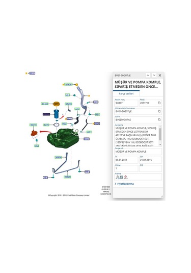 Depo Şamandırası Tek Cıkış Focus Duratec 11 Fdr9655 - Av619h307ae