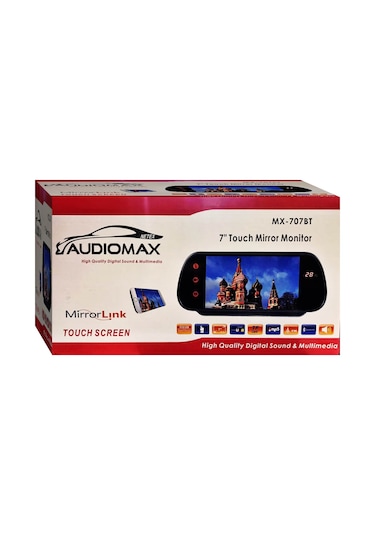 Audıomax 7 İnç Araç Ayna Monitör Bluetooth Mirrorlink Dikiz Aynas