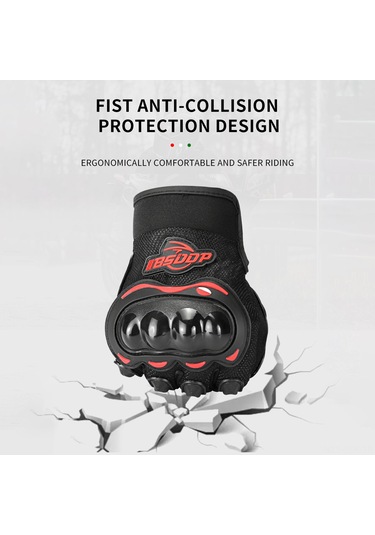 Xindoker Bsddp Rh-a0136 Motosiklet Eldiveni - Tam Parmak Dokunmatik Ekran, Çarpma Koruma, Kaymaz Önleme Ve Şok Emici Tasarım Kırmızı M