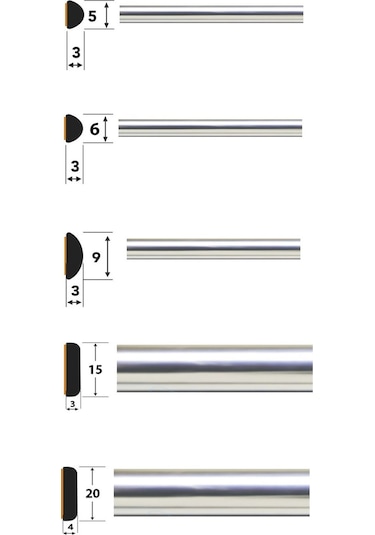 Trend Garaj Krom Nikelaj Şerit 15 MM 5 M