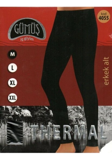 Erkek Siyah Termal Tayt Siyah