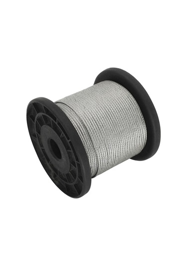 Symbee 304 Paslanmaz Çelik Takviye Kablosu 0.5mm 7 7 100m 30 Alüminyum Kapağıyla, Ç晾晒 Ve Armatür Asma İçin Dayanıklı Teller Diğer