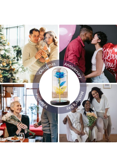 Suofeng Romantik Led Işık Güllü Dekoratif Hediye - Sevgililer Günü, Düğün Ve Ev Dekorasyonu İçin Çok Renkli