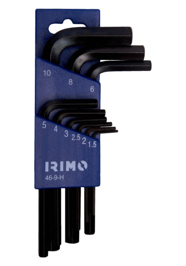Irimo 46-9-H Altıgen Siyah Kaplama Allen Metrik Set 9 Parça