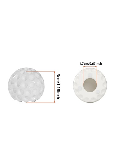 Suntek 2 Adet Seramik Klozet Cıvata Kapakları Kullanışlı Beyaz