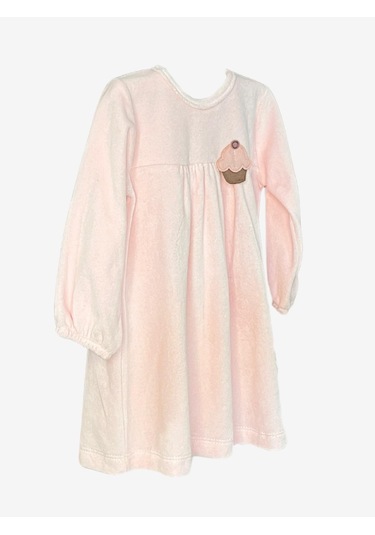 Flexi Kız Bebek Kadife Elbise-481 Pembe
