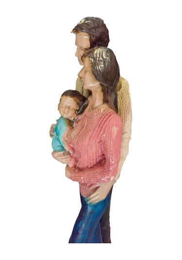 Polyester Sevgili Aşıklar Sarılmış Çift Aile Biblo Obje 40cm