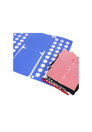 Wäsche Butler Pratik Kıyafet Katlama Aparatı Mavi