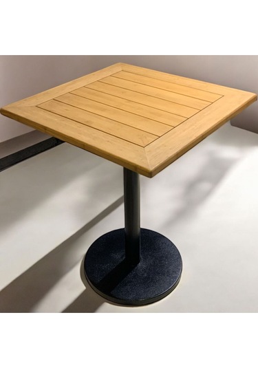 Cafe Masa Bambu Ahşap Yemek Masası Bambu