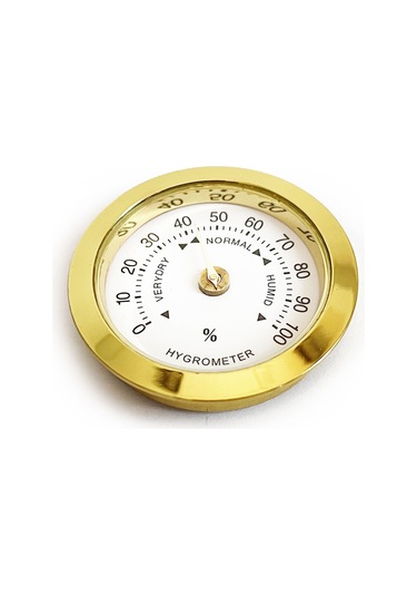 Analog Higrometre Nem Ölçer Humidor Puro Kutusu için Metal Çerçev N11.1838