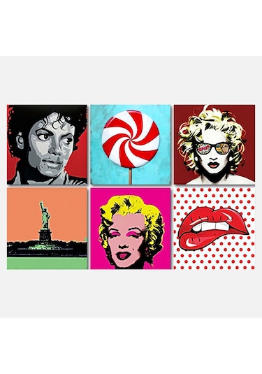 Tink Popart2 Desenli Pvc Karo Diğer