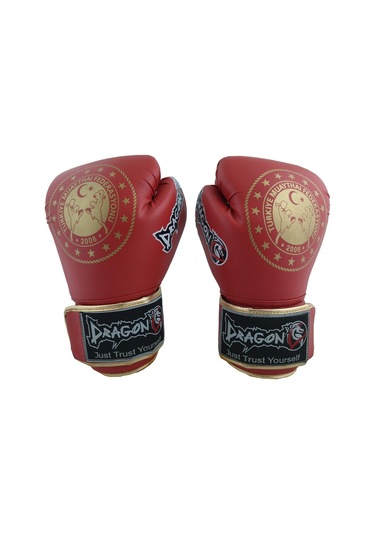 Dragondostore Dragon 30218-P Martina Federasyon Onaylı Muay Thai Müsabaka Eldiv