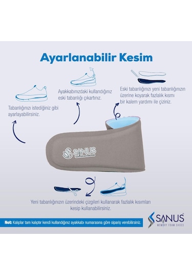 Sanus M300 (M800) Memory Foam Hafızalı Günlük Tabanlık