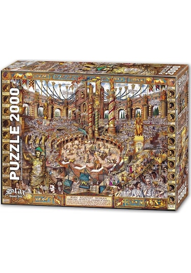 1100981 Erkekler ve Kadınlar Savaşı 2000 Parça Puzzle ,Star