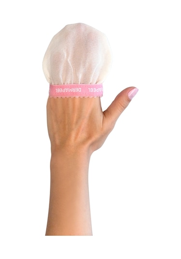 Dermapeel Kalın Banyo Kesesi + Pink Touch Yüz Kesesi Beyaz