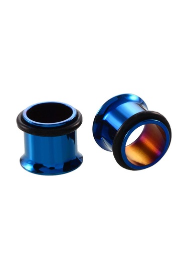 Homyl 36 Parça Kulak Göstergeleri Germe Kiti Fişler Konik 14g Koyu Mavi