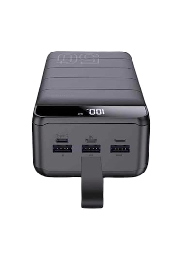 Powerbank Çoklu Şarj Girişi 50.000 Mah Taşınabilir Dijital Göstergeli Çok Renkli