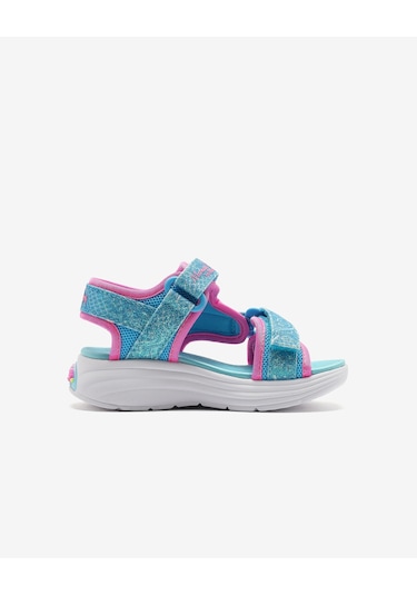 Skechers Mermaıd Dreams Sandal Küçük Kız Çocuk Mavi Işıklı Sandalet 303111n Blmt Mavi