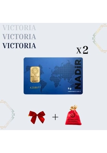 Vıctorıa Gold 2 Adet 5 Gr 24 Ayar 995 Altın (Nadir Yada Gar )