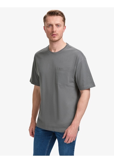Pierre Cardin Erkek Antrasit Tişört Basic 50325300-vr006