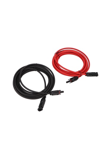 Aubyhe 12awg Güneş Paneli Kablosu, 2 Metre Uzatma Kablosu, Fosfat Sistem Bağlantı Adaptörü, Ip68 Koruma, Güvenli Ve Dayanıklı