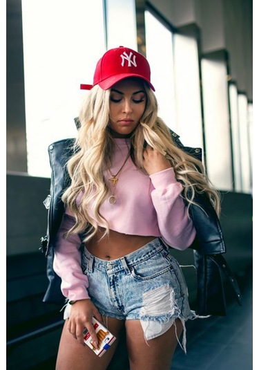 Unisex Ny Nakışlı Kırmızı Kep Şapka Kırmızı - Beyaz