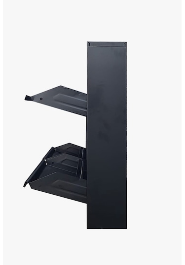 Kaser Metal 2+2 Li Siyah Metal Ayakkabılık Siyah