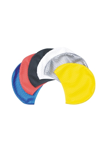 Geeroyoo Erkek Kadın Silikon Yüzme Şapka Saç Korumalı Kulaklı Uzun Saçlı Sporcu Su Sporları Mor Diğer