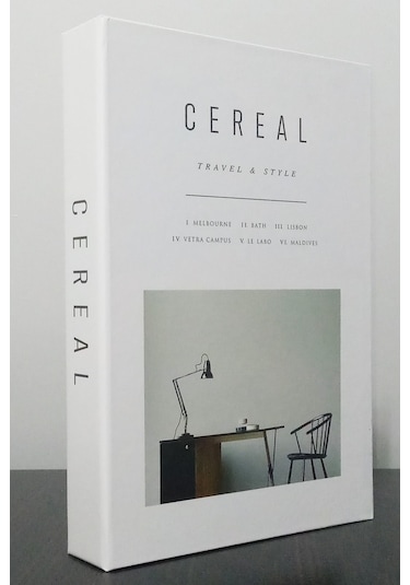 2'li Dekoratif Kitap Kutu Görünümlü Elements Mavi & Cereal Temalı