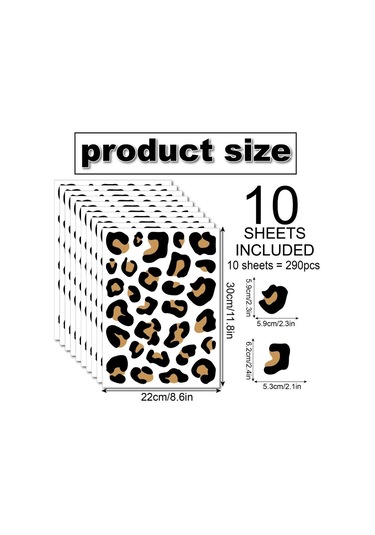 10 Yaprak Çıkarılabilir Soy Ve Yap Duvar Kağıdı Leopar Desenli Duvar Çıkartması Siyah Leopar Benekli Duvar Çıkartmaları Vinil Kendin Yap Yatak Odası Çocuk Odası Ev Dekorasyonu İçin Siyah & Sarı Sarı - Siyah 10 Yaprak Çıkarılabilir Soy Ve Yap Duvar Kağıdı Leopar Desenli Duvar Çıkartması Siyah Leopar Benekli Duvar Çıkartmaları Vinil Kendin Yap Yatak Odası Çocuk Odası Ev Dekorasyonu İçin Siyah & Sarı Sarı - Siyah