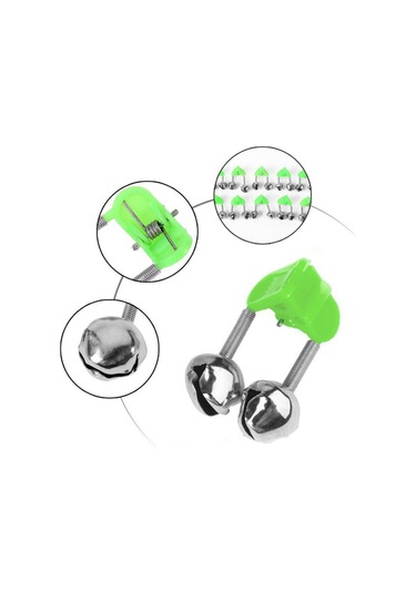 10 Adet Led Gece Olta Bite Bait Alarm Işık İkiz Çan Y20762bl Mavi Işık