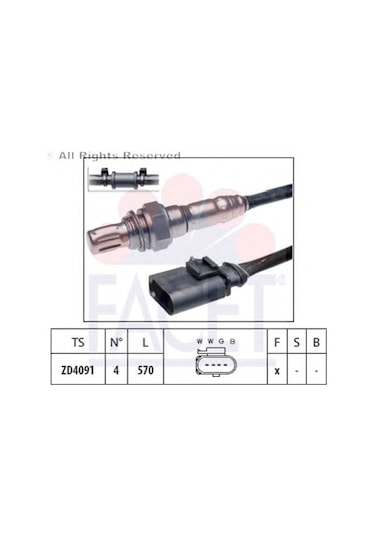 Vw Oksijen Sensörü 06a906262bs Katalitik Konvertörden Sonra