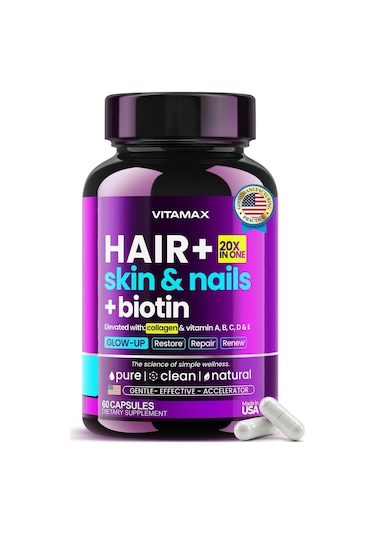 Hair + Skin & Nails + Biotin Collagen & Vitamin 60 Kapsül