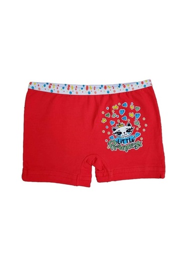 Dondeza 6Lı Kız Çocuk Renkli Likralı Pamuklu Boxer Külot (480847104)
