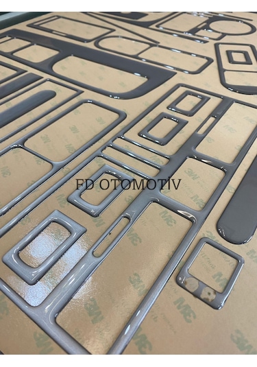 Volkswagen Bora / Gümüş Gri / Full Set Torpido Konsol Kaplama