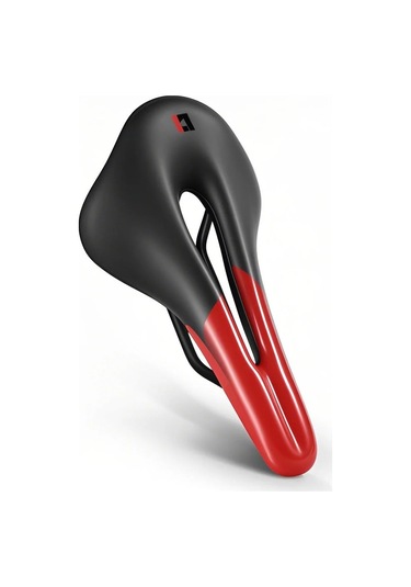 Jeemson West Bıkıng Ergonomik Bisiklet Seli - Yüksek Esneklikli, Havalandırmalı Yol Bisikleti Jantı - Kırmızı-siyah 250x145mm Çok Renkli