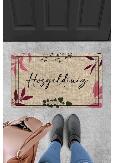 Evaşk Kapı Önü Paspası Vinil Kaymaz Tabanlı 45 X 70 Evaşkdm12073