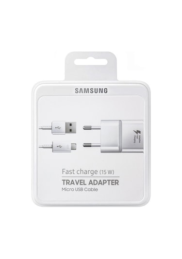 Samsung EP-TA20 Micro USB Uyumlu Hızlı Şarj Aleti Beyaz