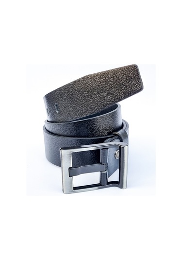 RİCH SMİTH %100 HAKİKİ DERİ ERKEK SPOR SİYAH KAMBUR TOKA KEMER 4